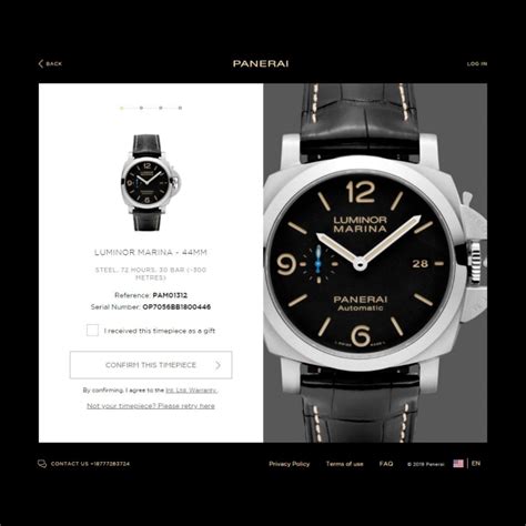 panerai 50 year warranty|panerai warranty registration.